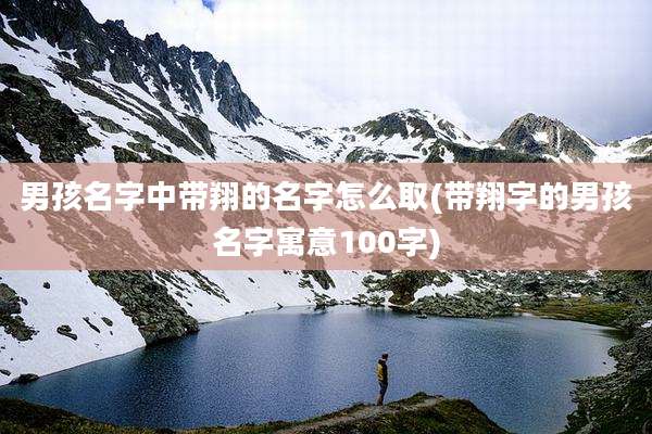 男孩名字中带翔的名字怎么取(带翔字的男孩名字寓意100字)