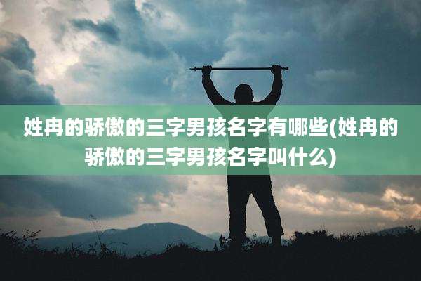 姓冉的骄傲的三字男孩名字有哪些(姓冉的骄傲的三字男孩名字叫什么)