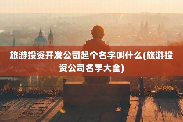 旅游投资开发公司起个名字叫什么(旅游投资公司名字大全)