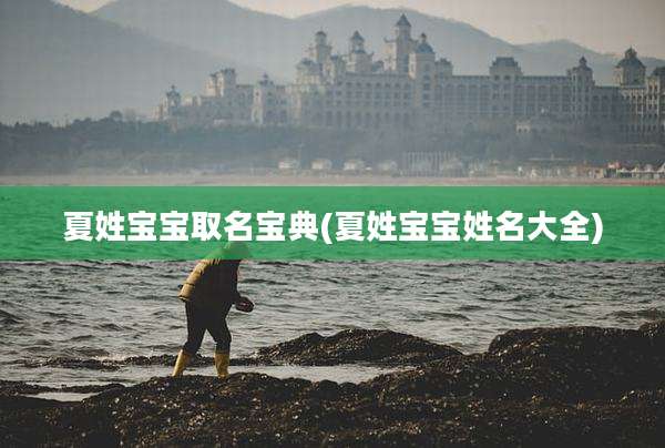 夏姓宝宝取名宝典(夏姓宝宝姓名大全)
