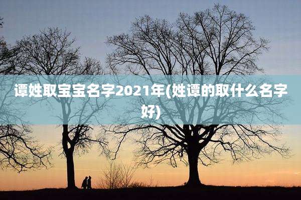 谭姓取宝宝名字2021年(姓谭的取什么名字好)
