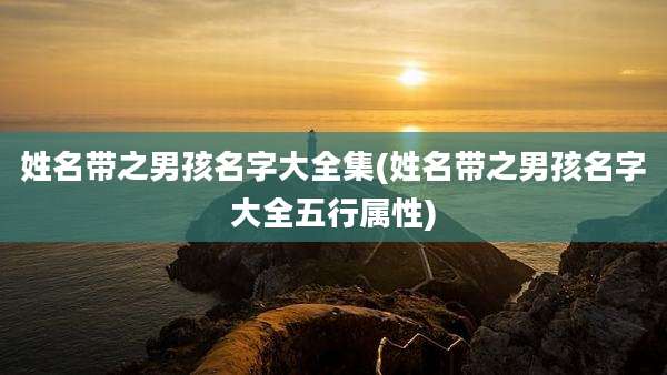姓名带之男孩名字大全集(姓名带之男孩名字大全五行属性)