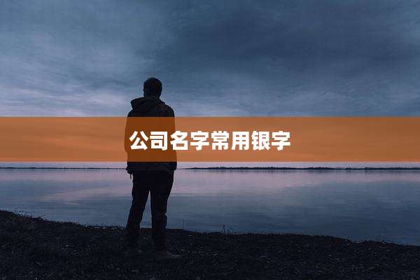 公司名字常用银字