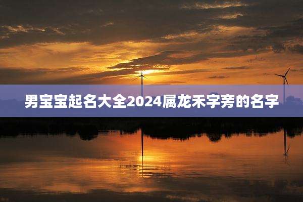 男宝宝起名大全2024属龙禾字旁的名字