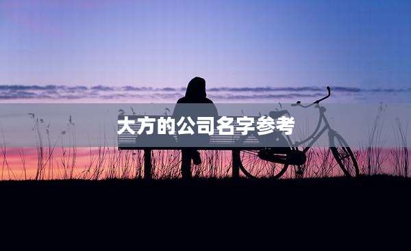 大方的公司名字参考