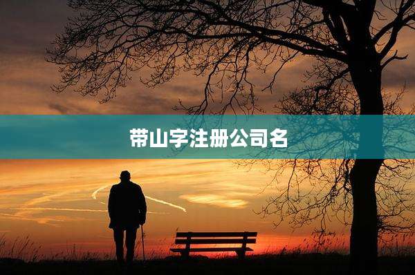 带山字注册公司名