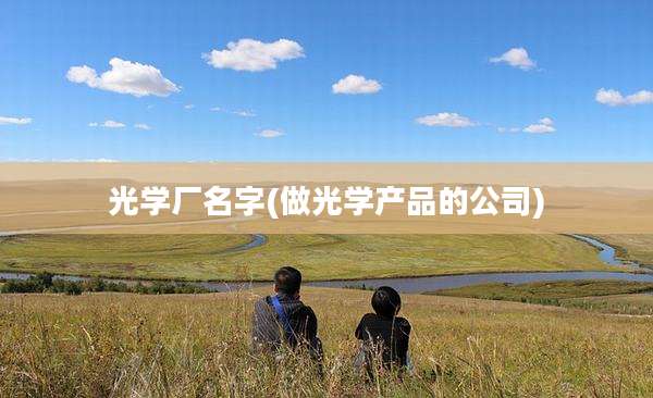 光学厂名字(做光学产品的公司)