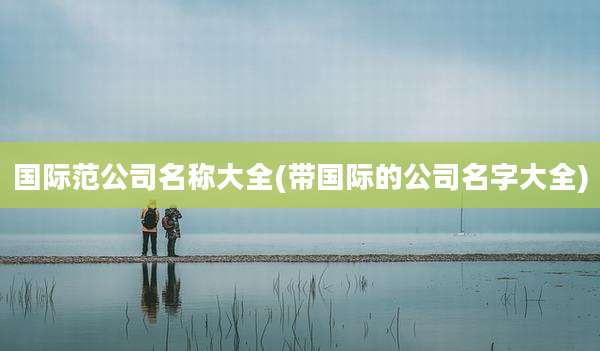 国际范公司名称大全(带国际的公司名字大全)
