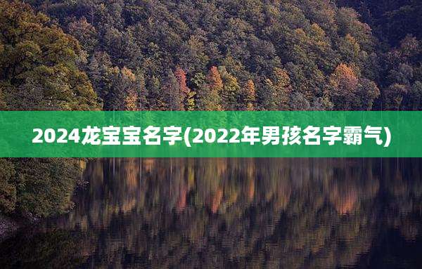2024龙宝宝名字(2022年男孩名字霸气)