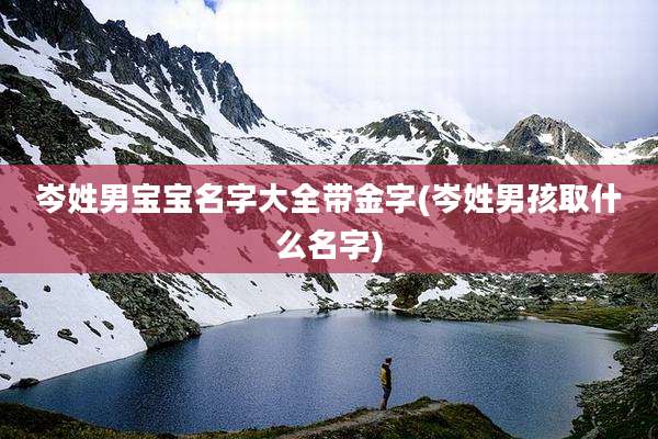 岑姓男宝宝名字大全带金字(岑姓男孩取什么名字)