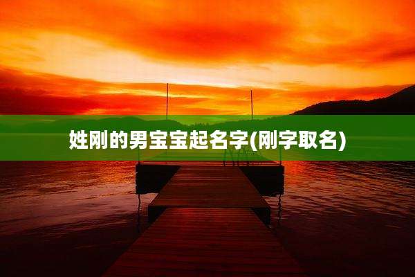 姓刚的男宝宝起名字(刚字取名)