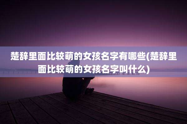 楚辞里面比较萌的女孩名字有哪些(楚辞里面比较萌的女孩名字叫什么)