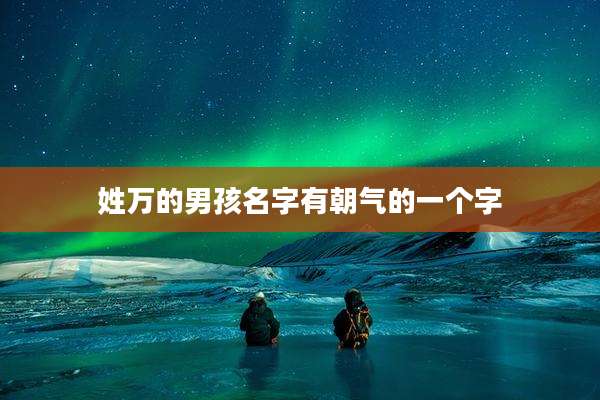 姓万的男孩名字有朝气的一个字