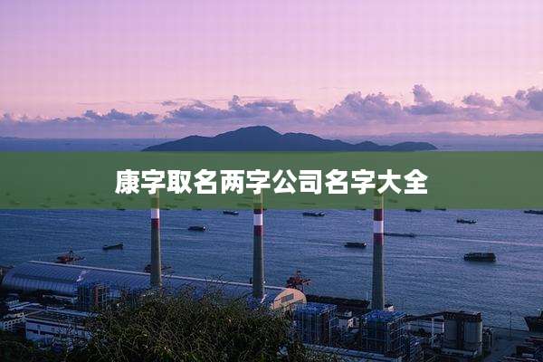 康字取名两字公司名字大全