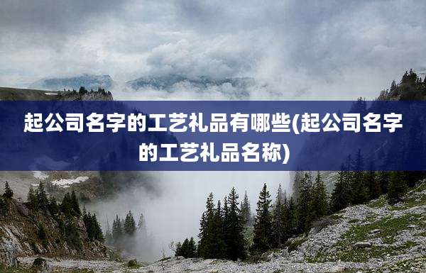 起公司名字的工艺礼品有哪些(起公司名字的工艺礼品名称)