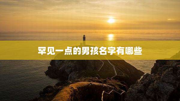 罕见一点的男孩名字有哪些