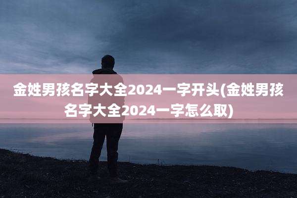金姓男孩名字大全2024一字开头(金姓男孩名字大全2024一字怎么取)