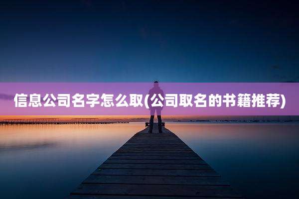 信息公司名字怎么取(公司取名的书籍推荐)