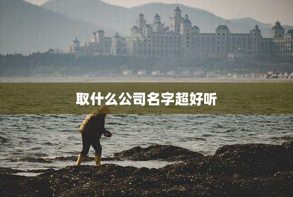 取什么公司名字超好听