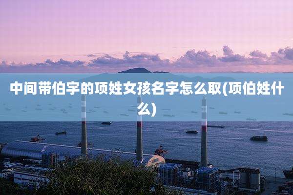 中间带伯字的项姓女孩名字怎么取(项伯姓什么)
