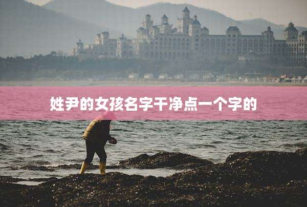 姓尹的女孩名字干净点一个字的