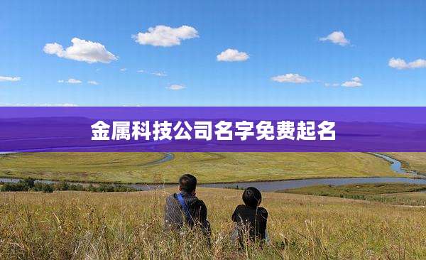 金属科技公司名字免费起名