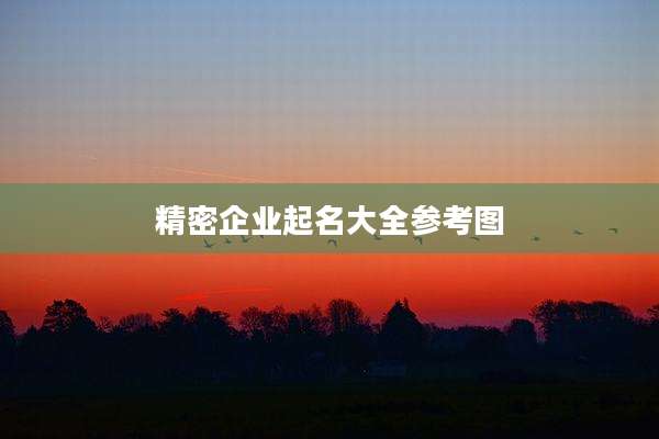 精密企业起名大全参考图