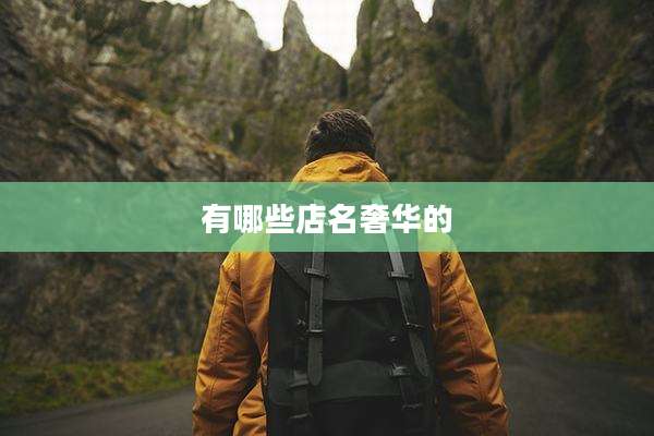 有哪些店名奢华的
