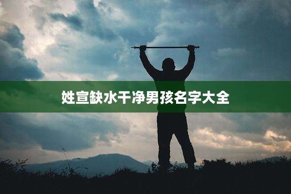 姓宣缺水干净男孩名字大全