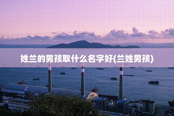 姓兰的男孩取什么名字好(兰姓男孩)