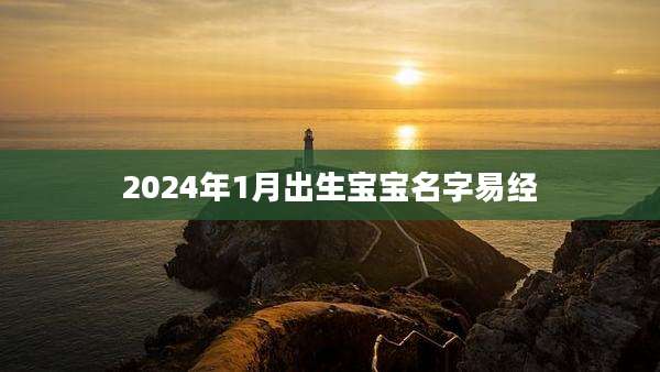 2024年1月出生宝宝名字易经