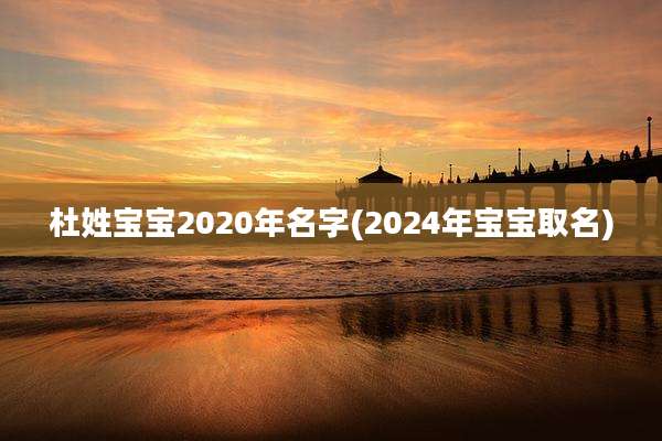 杜姓宝宝2020年名字(2024年宝宝取名)