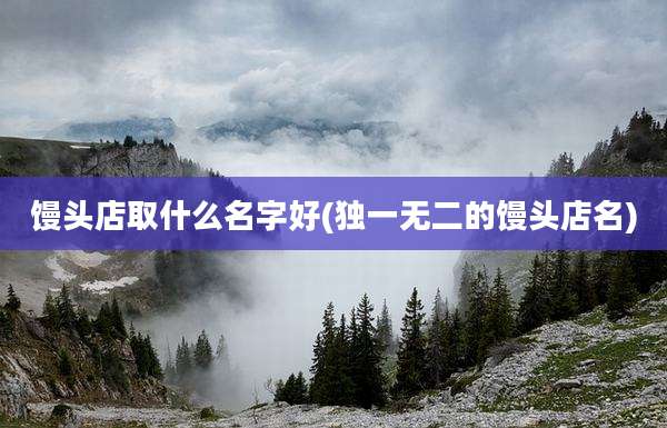 馒头店取什么名字好(独一无二的馒头店名)
