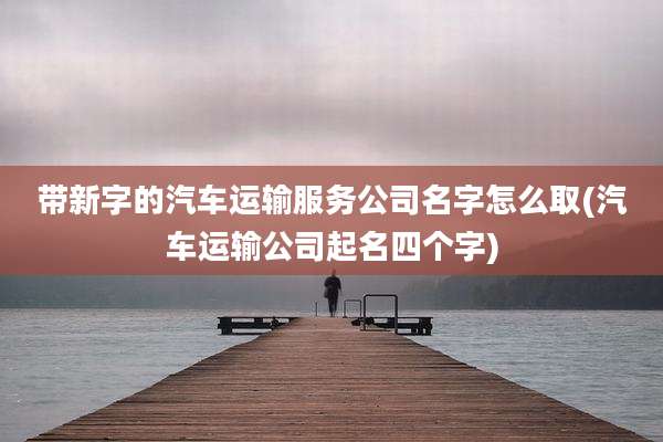 带新字的汽车运输服务公司名字怎么取(汽车运输公司起名四个字)
