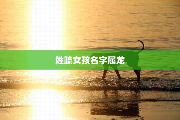 姓疏女孩名字属龙
