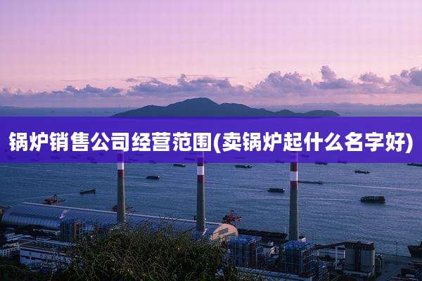 锅炉销售公司经营范围(卖锅炉起什么名字好)