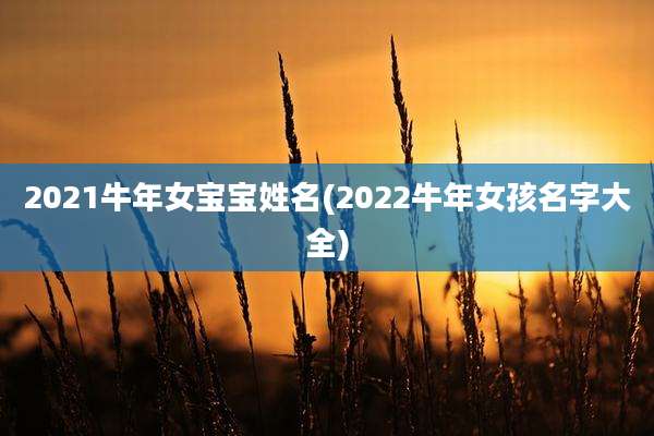 2021牛年女宝宝姓名(2022牛年女孩名字大全)