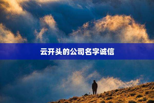 云开头的公司名字诚信