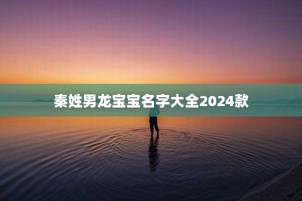 秦姓男龙宝宝名字大全2024款