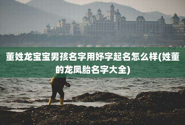 董姓龙宝宝男孩名字用妤字起名怎么样(姓董的龙凤胎名字大全)