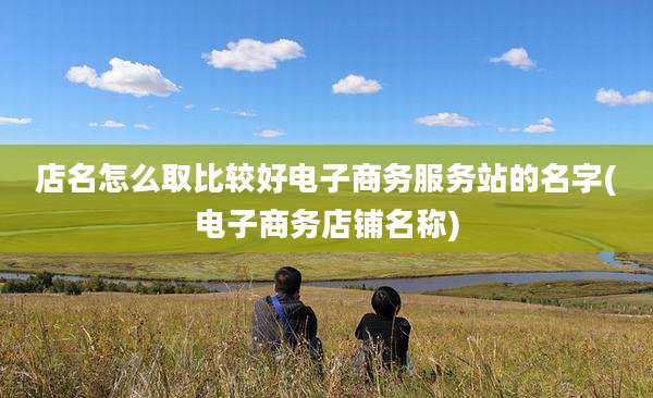 店名怎么取比较好电子商务服务站的名字(电子商务店铺名称)
