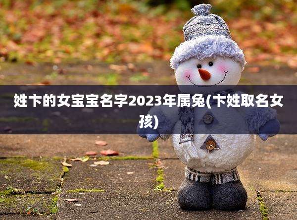 姓卞的女宝宝名字2023年属兔(卞姓取名女孩)
