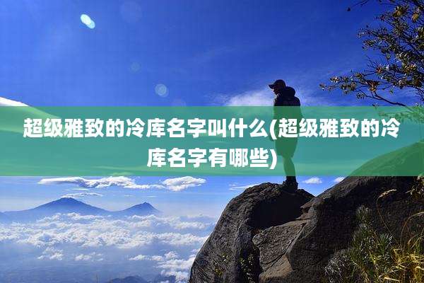 超级雅致的冷库名字叫什么(超级雅致的冷库名字有哪些)