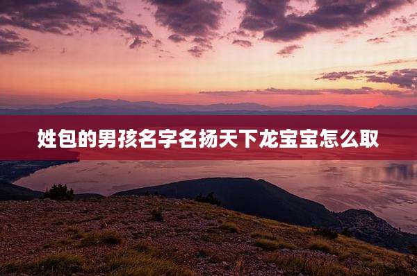 姓包的男孩名字名扬天下龙宝宝怎么取