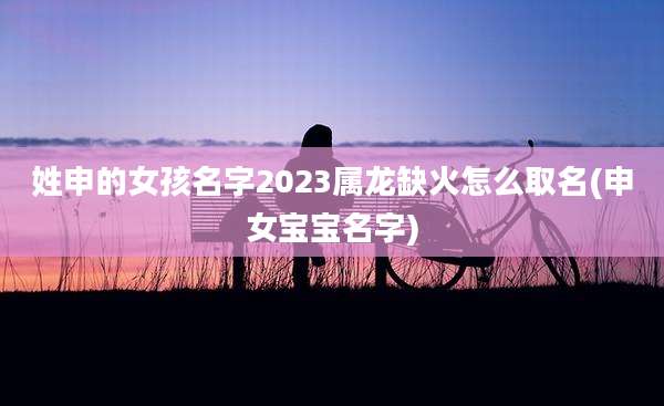 姓申的女孩名字2023属龙缺火怎么取名(申女宝宝名字)