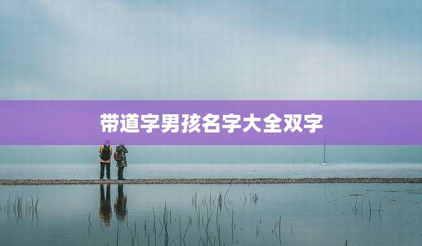 带道字男孩名字大全双字