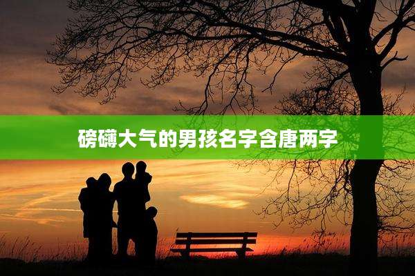 磅礴大气的男孩名字含唐两字