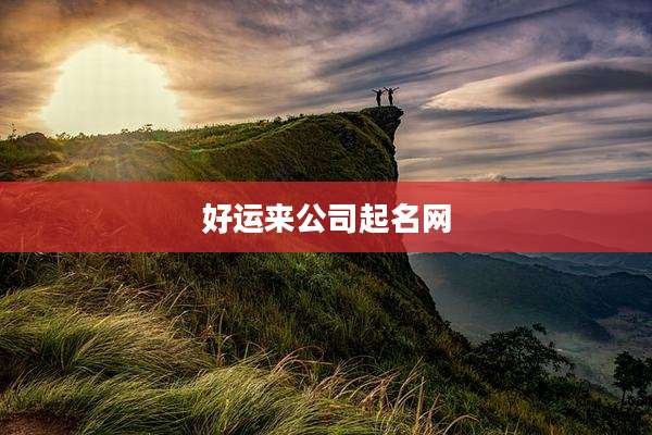 好运来公司起名网