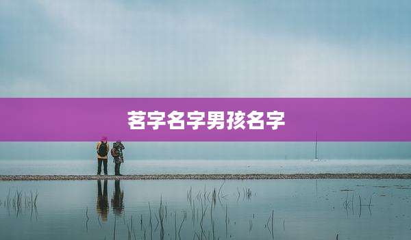 茗字名字男孩名字
