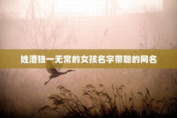 姓漕独一无常的女孩名字带聪的网名